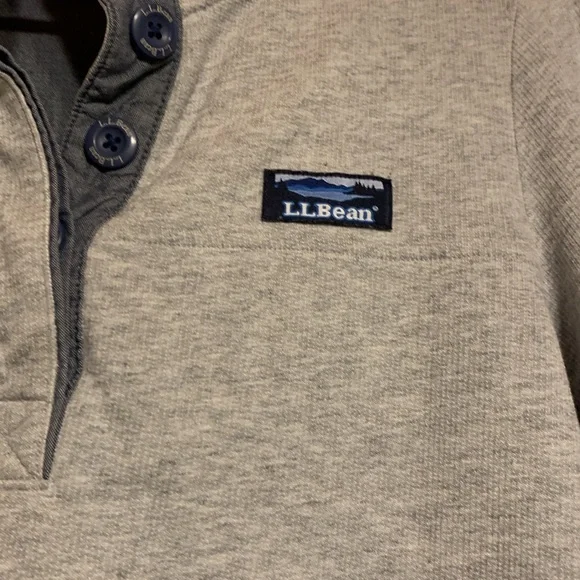 - LL BEAN Soft cotton rugby sweatshirt medium petite - Picture 6 of 8